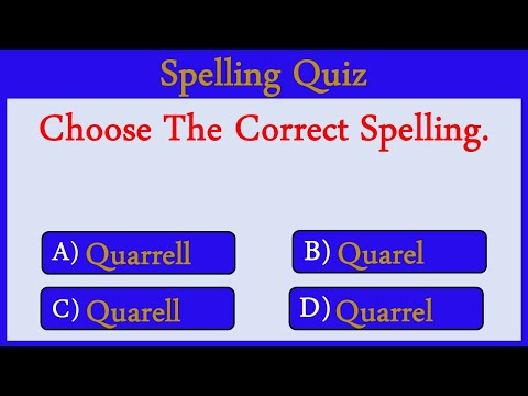 Spelling Quiz 55: Can You Score 25/25?