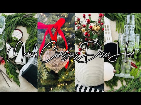 MODERN CHRISTMAS DECOR HAUL 2024 | CRATE & BARREL, HOME GOODS & MORE | CHRISTMAS DECOR IDEAS 2024