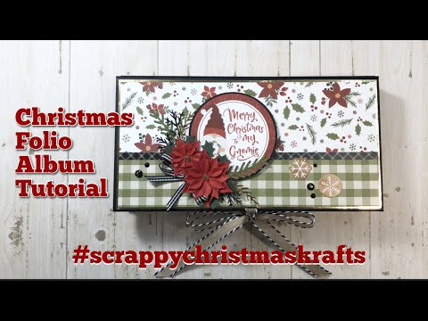 Christmas Folio Tutorial a #scrappychristmaskrafts collab w/​⁠​⁠@KarolinasKrafts