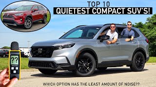 Top 10 *Quietest* Compact SUVs! -- Sound Level dB Readings for Every Model!