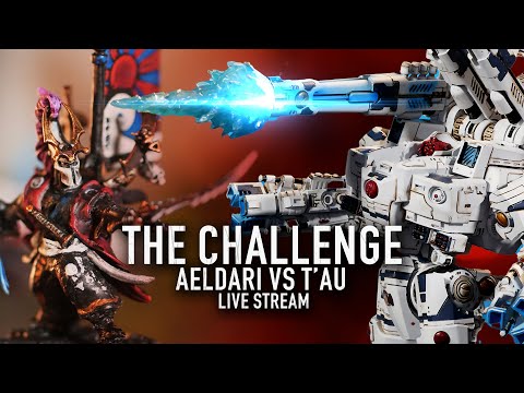 40k Live - T'au vs Aeldari - Can the speedy Elder take down a T'aunar?