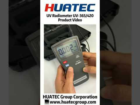 HUATEC UV Radiometer UV 365,420 Product Video