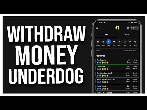 How to WITHDRAW Money from Underdog Fantasy App (EASY)