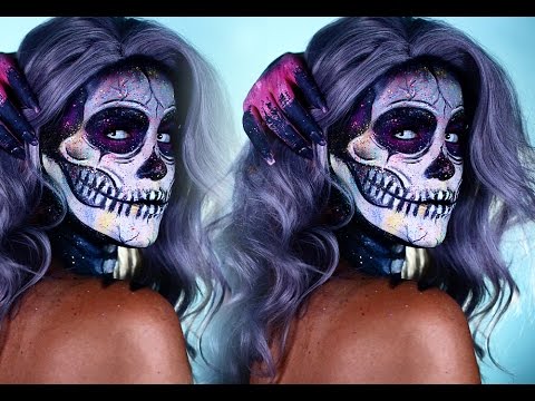 Halloween Look | Electric Paint Splatter Skelton