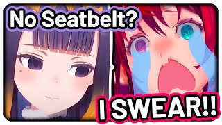 Ina smells the scent of no seatbelt 【Hololive / HoloGTA】