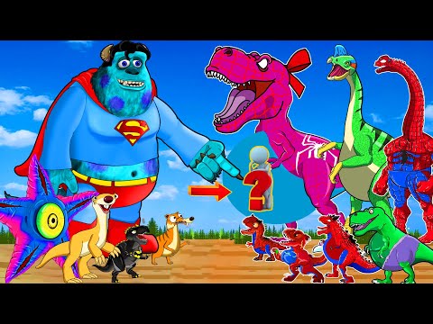 BRACHIOSAURUS, PTERODACTYL &Kong Monsters University - EVOLUTION OF DINOSAURS Rainbow GODZILLANEW