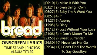 Bread Greatest Hits With Lyrics