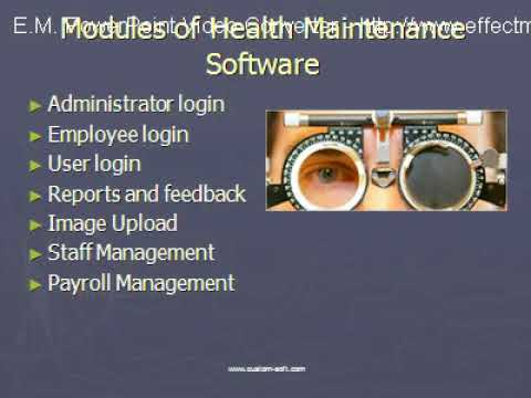 Health Maintenance Software by CustomSoft