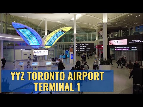 Explore YYZ: Toronto Airport Terminal 1 Tour April 2023 4K