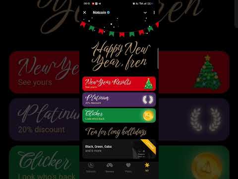 NOTCOIN new year rewards.   #notcoin
