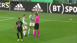 Nir Bitton gets sent off for Celtic against Midtjylland in Champions League qualifier