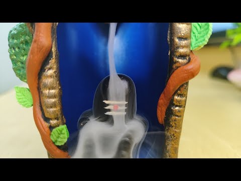 shivling smoke fountain with clay #shivling #tutorial #diy