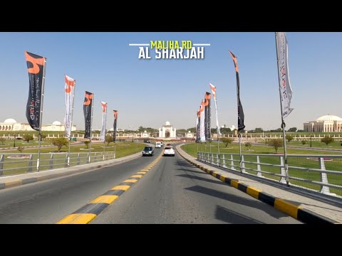 4K Drive in Sharjah | Sharjah University Rd | Maliha Rd, UAE