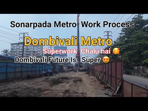 Sonarpada  Metro Work process  - Sonarpada Is A metro Station #kalyanmetro ​⁠