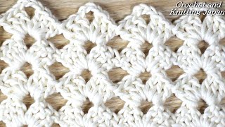 簡単なかぎ針編み模様 Easy Crochet Pattern #3 Crochet and Knitting Japan クロッシェジャパン