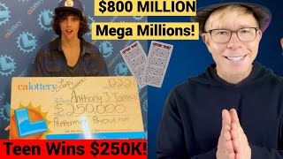 Teen Wins $250K Lottery + $2.9 Billion Christmas Jackpot & Mega Millions Skyrockets!