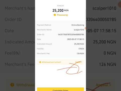 Withdraw Naira (NGN) From Binance to Bank Account in Nigeria 2023