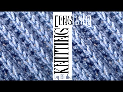 [English] How to knit a tight rib stitch with i-cord edging.