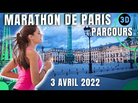 Paris Marathon 2022 - Parcours / Route 3D