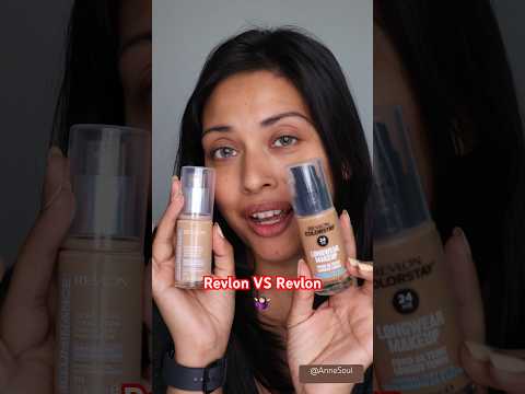 Which one is better? Revlon Colorstay Foundation or Revlon Illuminance Foundation 🤷🏻‍♀️ #shorts