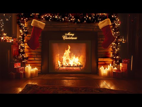 Cozy Christmas Fireplace Ambience 🎄🔥 Heavenly Christmas Fireplace Sounds 🔥