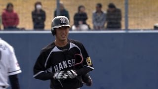 今成のタイムリーで阪神が初回に先制！ 2014.03.02 L-T