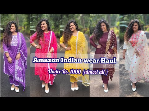 Amazon Indian wear Haul | under Rs. 1000 | Plus size Indian wear | ethnic wear | Khushboo Singhvi