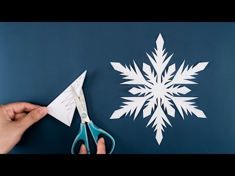 Paper Snowflake #58 | How to make Snowflakes out of paper | Christmas Ornaments