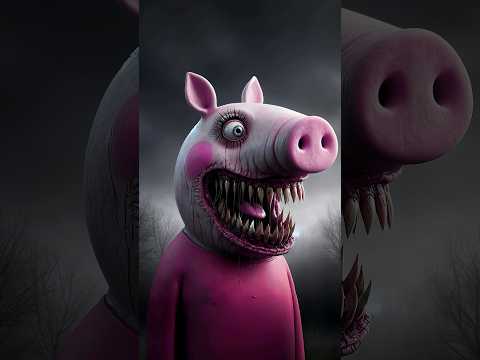 Horror versions of the Peppa Pig characters #scary