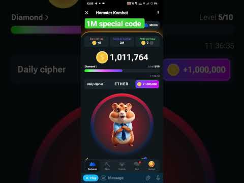 New mining ⛏️ hamster combat 1M daily coin collection Promo moss code today 7jun  #trading #mining