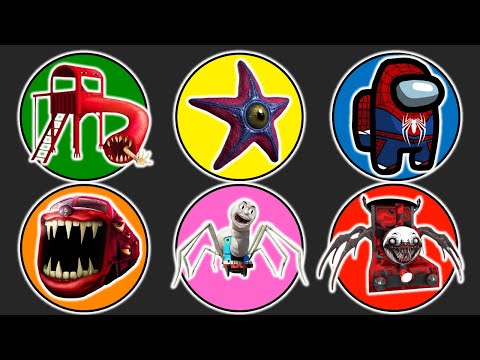 Spin Wheel Monster Gorka, Starro, Among Us Spiderman, Train Eater, Thomas Lipan, Choo Choo Charles