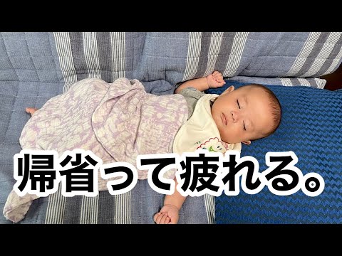 【帰省】０歳児と２歳児連れて帰省したら息抜きどころか余計疲れた１日。【２人育児】