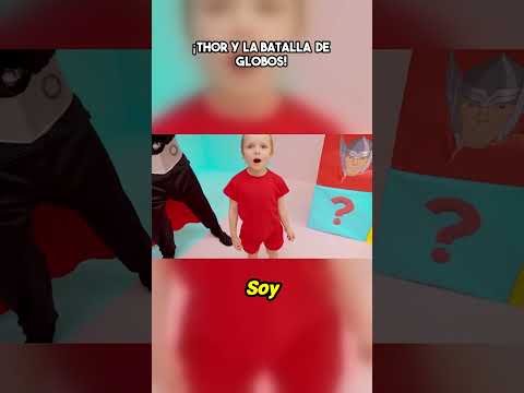 ¡THOR Y LA BATALLA DE GLOBOS! #shorts #shortskids #aventuras #vaniamania