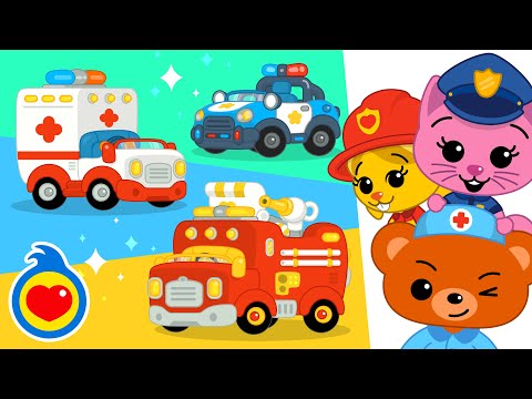 Equipo de Rescate 🚑🚓🚒 Canciones Infantiles | Plim Plim