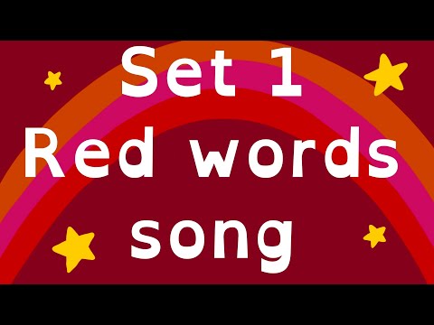 RED WORDS SET 1 | Read Write Inc. Words | Tricky Words | Star Words | Phonics Song | LOU BEE ABC