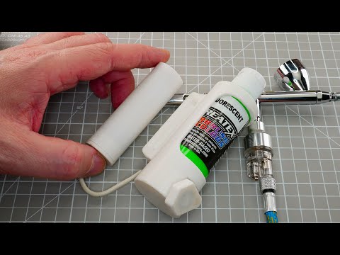 How to make a mini paint shaker from an old electric toothbrush. DIY for airbrush