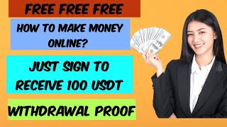 Free usdt, online money, make money online, how to make money online, earn free usdt