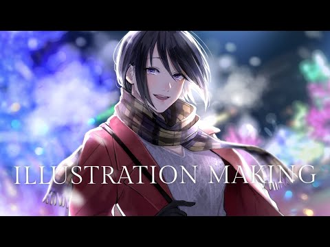 ラフ～完成まで「成宮いつき」speed painting