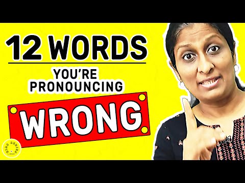 12 English Words You're Pronouncing Wrong | Mistakes #online #challenge #learning