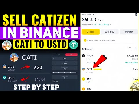 Catizen Airdrop Withdrawal on Binance | CATI Price $1 | How to Sell Catizen CATI coin