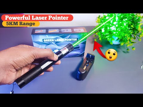 Powerful Laser Light 303 Green 532nm 🔥 | Unboxing & Testing - Hindi