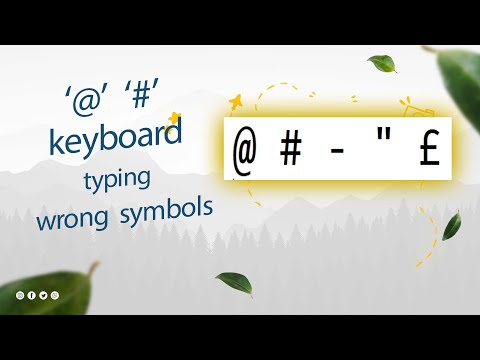 keyboard typing wrong symbols @ #