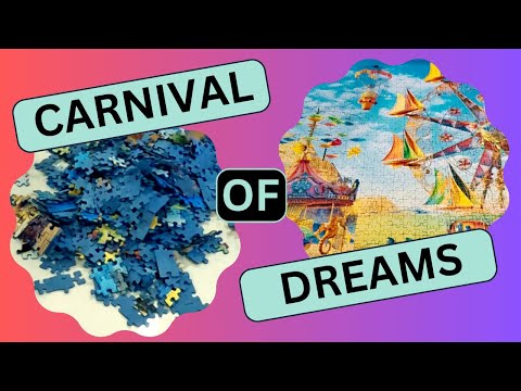 REVERSED Ravensburger's Carnival Of Dreams Deconstruction #shorts #puzzle #jigsaw #jigsawpuzzle