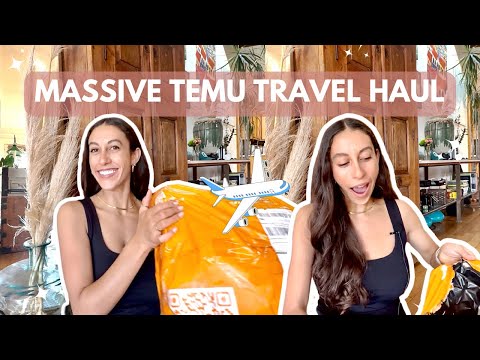 My first MASSIVE Temu Haul 2023 ✈️ | Travel Essentials & INSANE dupes on a budget!