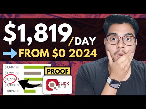 Affiliate Marketing For Beginners 2024 | $1,819/Day | Full Training Step-By-Step | Hindi | Part-1