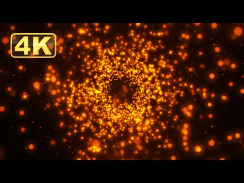 Bokeh Sparkling Lights in the Dark/Fireflies | 4K Relaxing Screensaver with Piano Music.