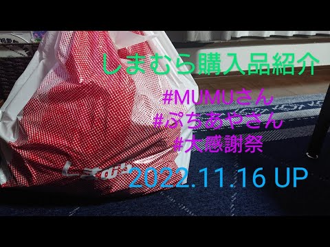 【Haul】しまむら購入品紹介＊2022.11.16/MUMUさん/ぷちあやさん/大感謝祭