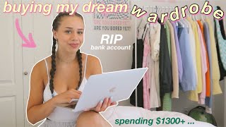 buying my DREAM wardrobe! online shop with me♡ (things i never thought i'd buy - pinterest inspired)