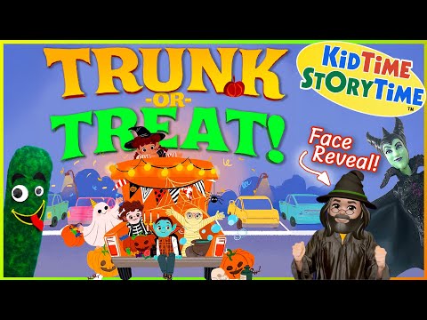 TRUNK OR TREAT! | Halloween read aloud for kids | Offscreen Technical Genius Face Reveal!