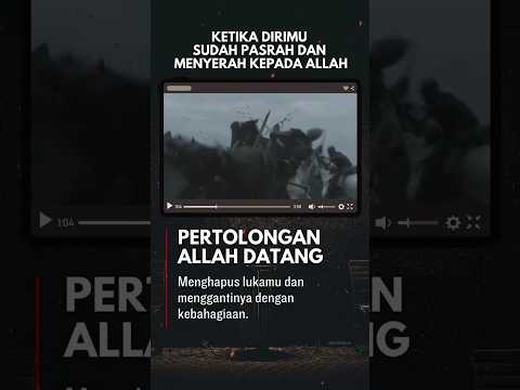 PERCAYALAH. PERTOLONGAN ALLAH ITU NYATA!!